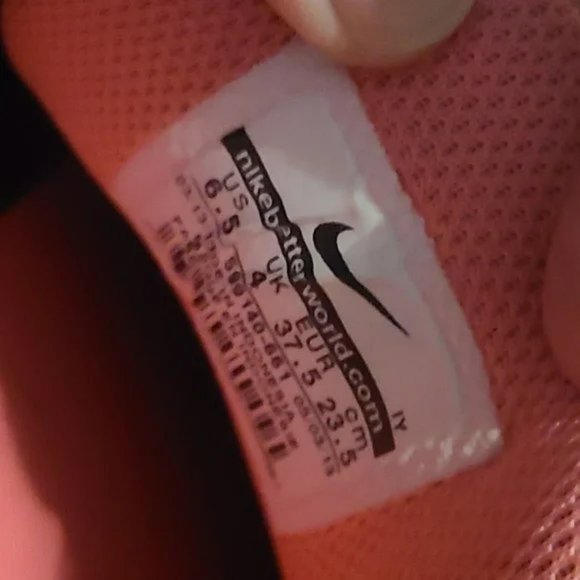 NIKE Womens Low Top Sneakers Pink Zebra Print - Picture 5 of 5